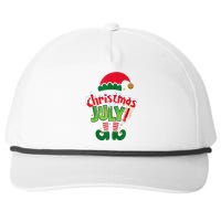 Christmas In July Costume Elf Sunglasses Beach Lover Family Snapback Five-Panel Rope Hat