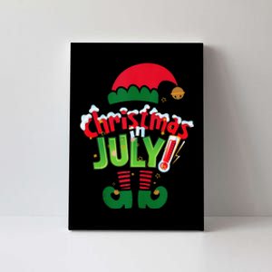 Christmas In July Costume Elf Sunglasses Beach Lover Family Canvas