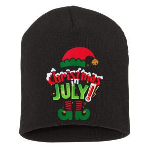 Christmas In July Costume Elf Sunglasses Beach Lover Family Short Acrylic Beanie