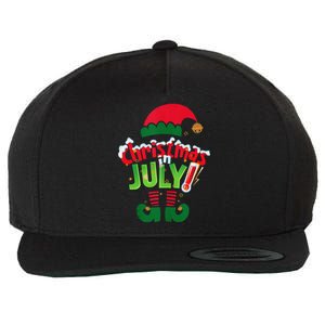 Christmas In July Costume Elf Sunglasses Beach Lover Family Wool Snapback Cap