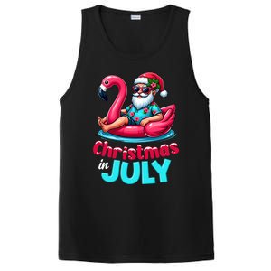 Christmas In July Flamingo Santa Beach Summer PosiCharge Competitor Tank