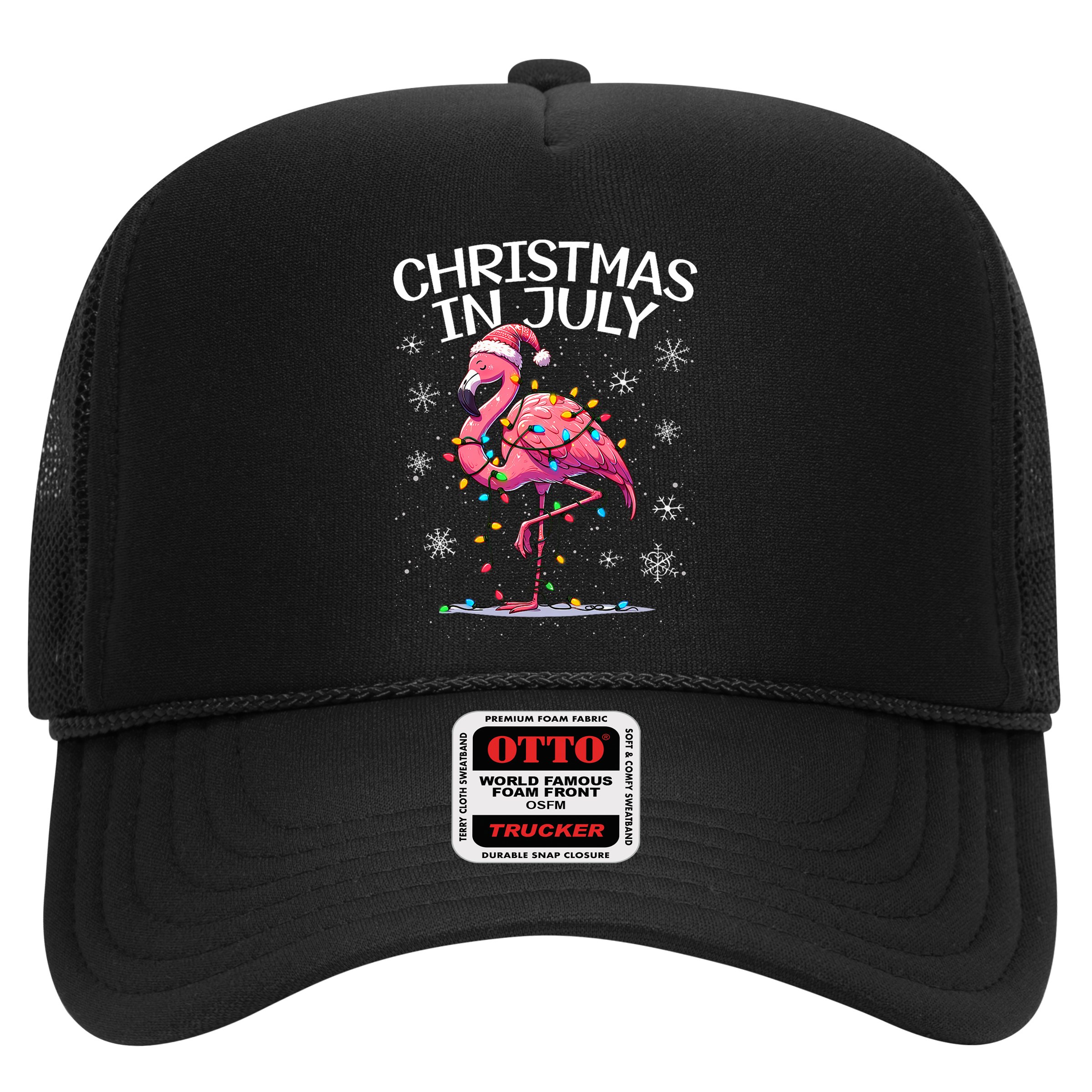 Christmas In July Flamingo Santa Summer Xmas Hat