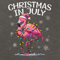Christmas In July Flamingo Santa Summer Xmas Cotton Canvas Backpack
