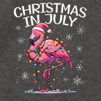 Christmas In July Flamingo Santa Summer Xmas Vector Backpack