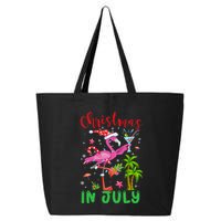 Christmas In July Flamingo Santa Summer Xmas 25L Jumbo Tote
