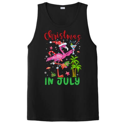 Christmas In July Flamingo Santa Summer Xmas PosiCharge Competitor Tank