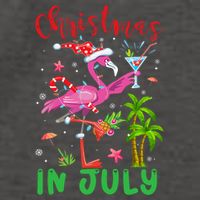 Christmas In July Flamingo Santa Summer Xmas Vector Backpack