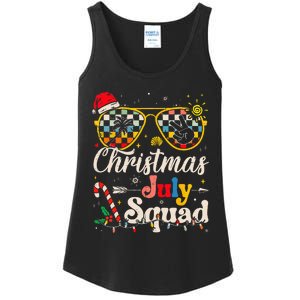 Christmas In July Squad Sunglasses Summer Beach Funny Xmas Ladies Essential Tank