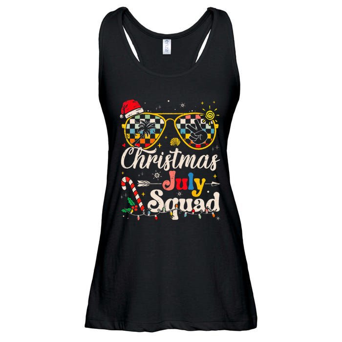 Christmas In July Squad Sunglasses Summer Beach Funny Xmas Ladies Essential Flowy Tank