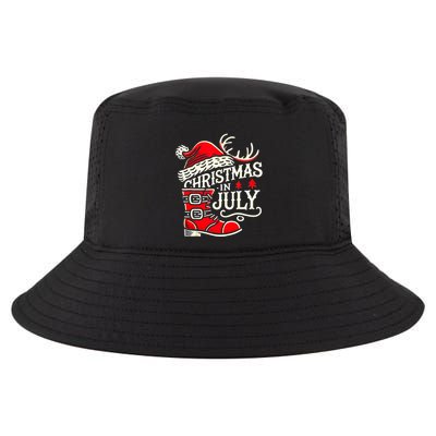Christmas In July Funny Elf For Summer Xmas Delights Cool Comfort Performance Bucket Hat
