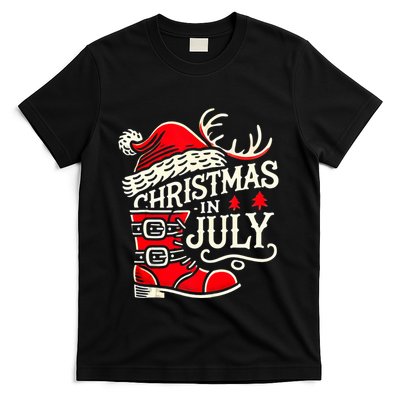Christmas In July Funny Elf For Summer Xmas Delights T-Shirt