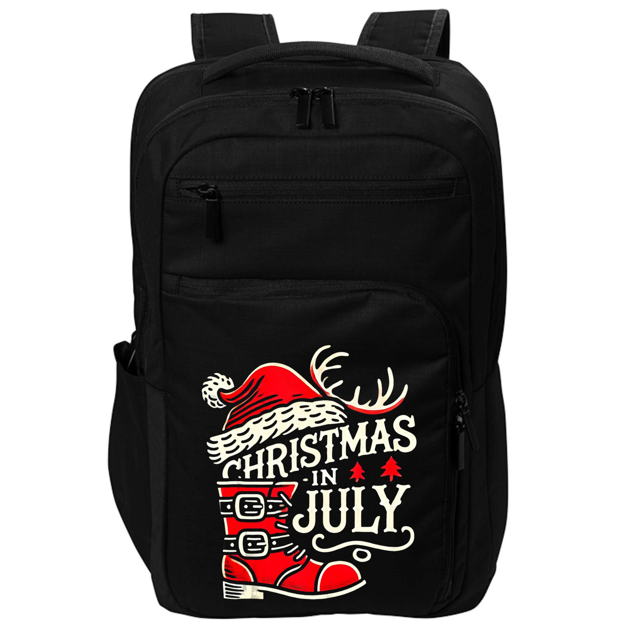 Christmas In July Funny Elf For Summer Xmas Delights Impact Tech Backpack