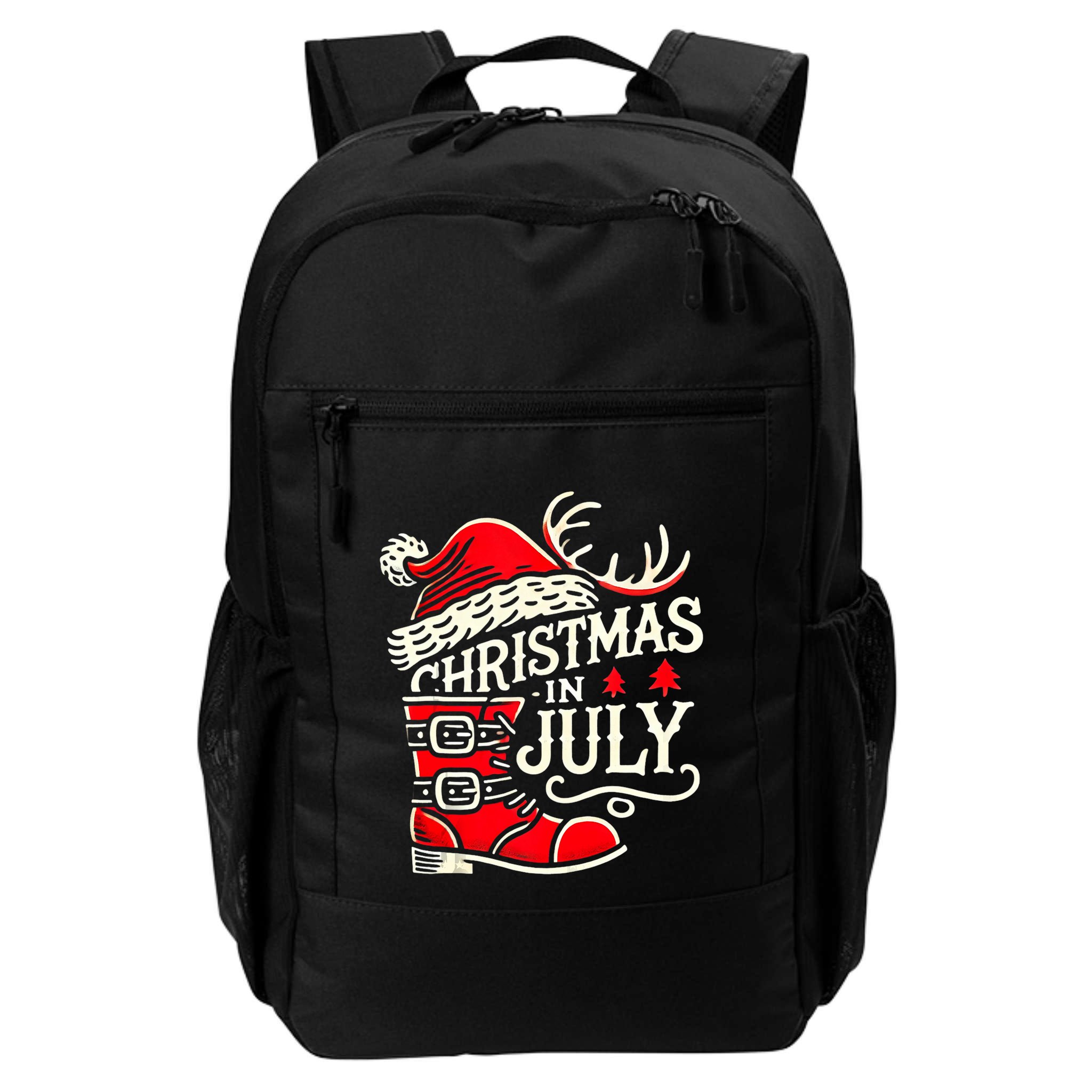Christmas In July Funny Elf For Summer Xmas Delights Backpack