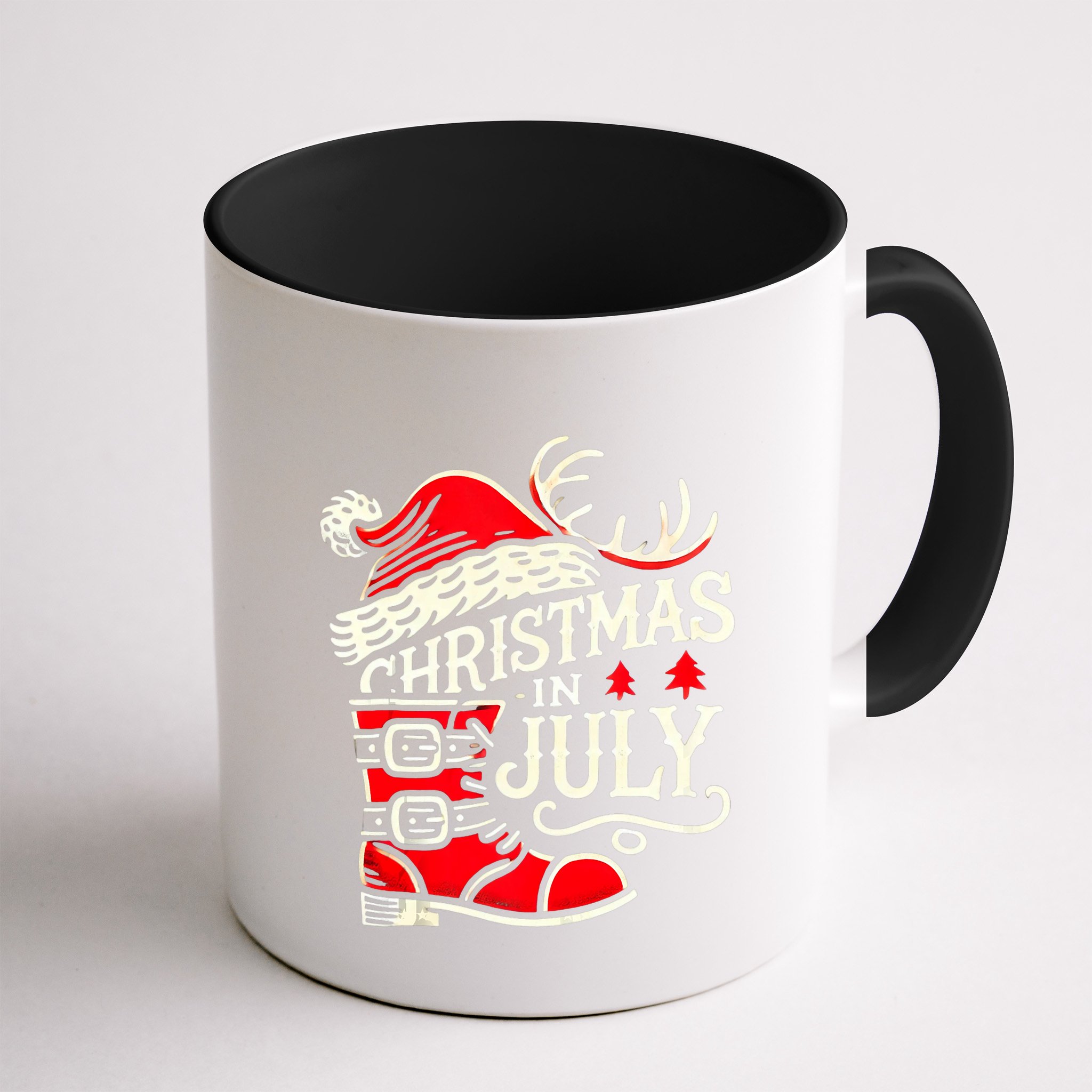 Christmas In July Funny Elf For Summer Xmas Delights Mug
