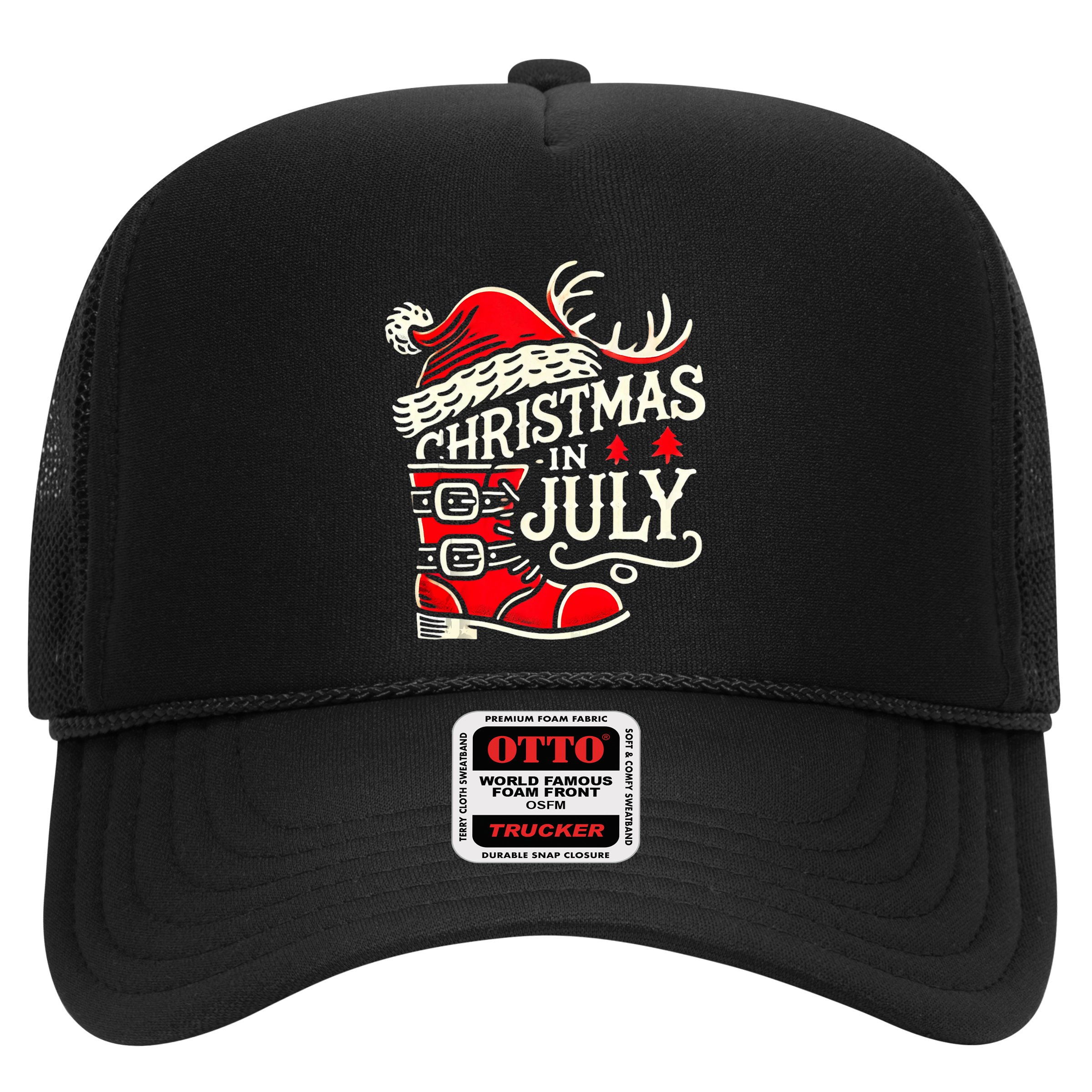Christmas In July Funny Elf For Summer Xmas Delights Hat