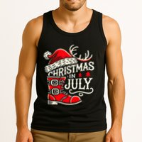 Christmas In July Funny Elf For Summer Xmas Delights Tank Top