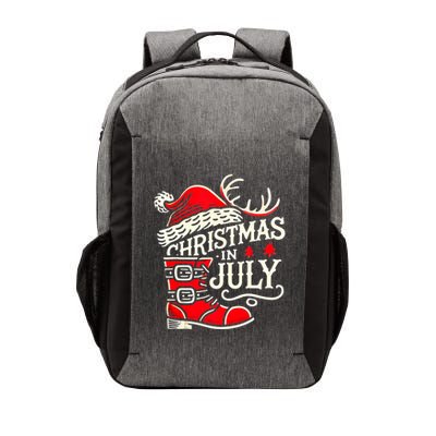 Christmas In July Funny Elf For Summer Xmas Delights Vector Backpack