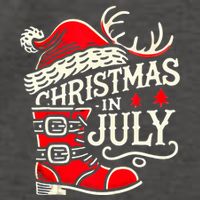 Christmas In July Funny Elf For Summer Xmas Delights Vector Backpack