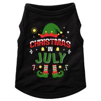 Christmas In July Funny Elf For Summer Xmas Doggie Tank