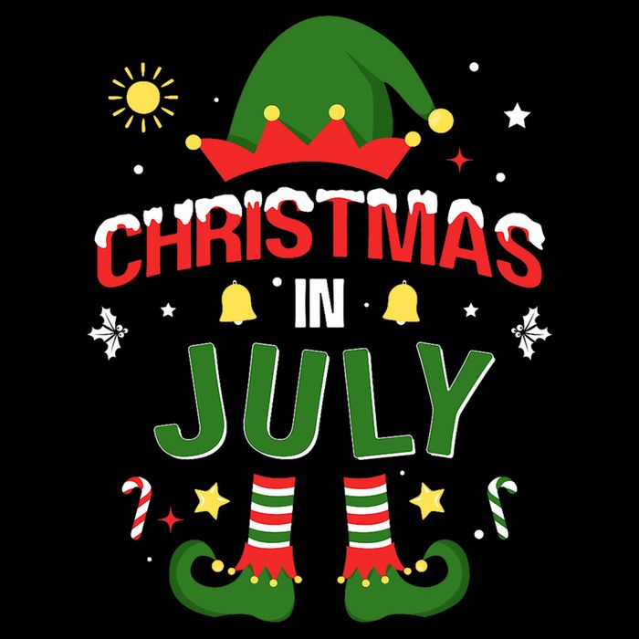 Christmas In July Funny Elf For Summer Xmas Hoodie