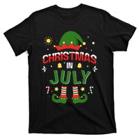 Christmas In July Funny Elf For Summer Xmas T-Shirt