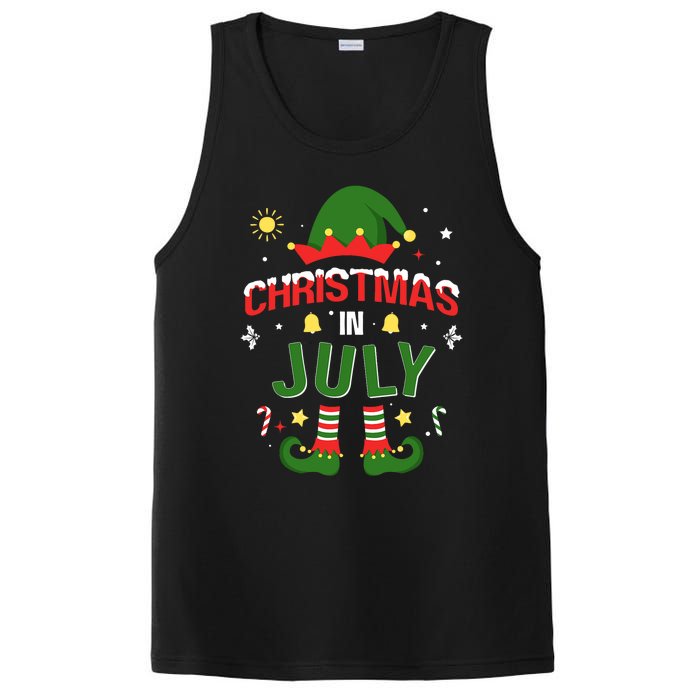 Christmas In July Funny Elf For Summer Xmas PosiCharge Competitor Tank