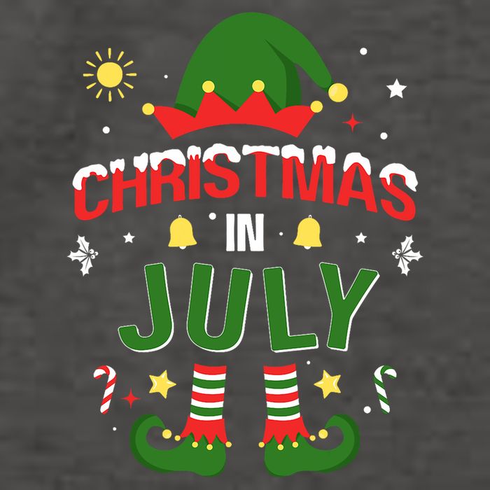 Christmas In July Funny Elf For Summer Xmas Vector Backpack
