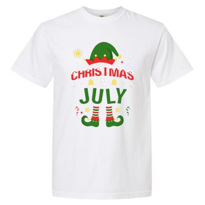 Christmas In July Funny Elf For Summer Xmas Garment-Dyed Heavyweight T-Shirt