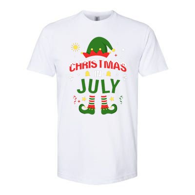 Christmas In July Funny Elf For Summer Xmas Softstyle CVC T-Shirt