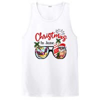 Christmas In June Sunglasses Santa Flamingo Summer Vacation  PosiCharge Competitor Tank