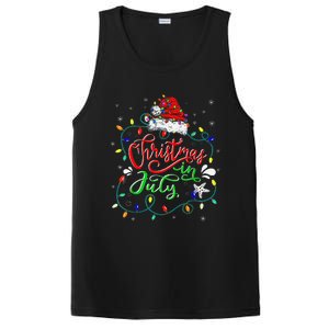 Christmas In July Lights Funny Summer Xmas PosiCharge Competitor Tank