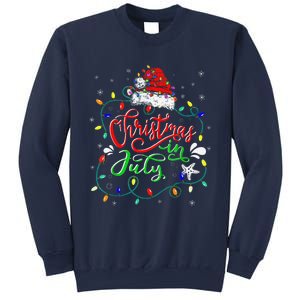 Christmas In July Lights Funny Summer Xmas Sweatshirt