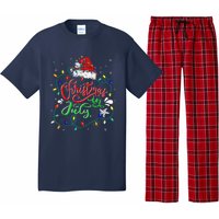 Christmas In July Lights Funny Summer Xmas Pajama Set