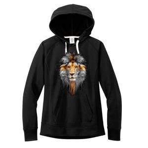 Christian Inspiration Jesus Lion Of Judah Women's Fleece Hoodie