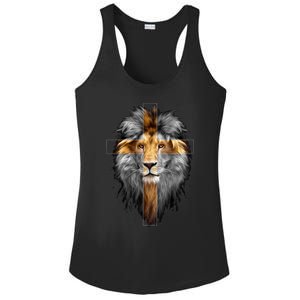 Christian Inspiration Jesus Lion Of Judah Ladies PosiCharge Competitor Racerback Tank