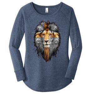 Christian Inspiration Jesus Lion Of Judah Women's Perfect Tri Tunic Long Sleeve Shirt