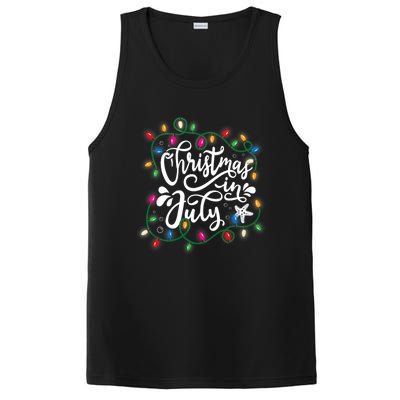 Christmas In July Lights Beach Vacation Summer Xmas PosiCharge Competitor Tank