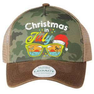 Christmas In July Sunglasses Santa Beach Summer Summer Xmas Legacy Tie Dye Trucker Hat