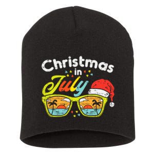 Christmas In July Sunglasses Santa Beach Summer Summer Xmas Short Acrylic Beanie