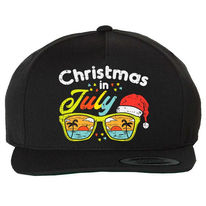 Christmas In July Sunglasses Santa Beach Summer Summer Xmas Wool Snapback Cap