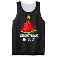 Christmas In July Watermelon Summer Beach Vacation Mesh Reversible Basketball Jersey Tank