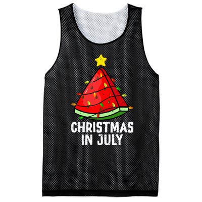 Christmas In July Watermelon Summer Beach Vacation Mesh Reversible Basketball Jersey Tank