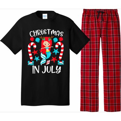 Christmas In July Cute Mermaid Summer Vacation Pajama Set