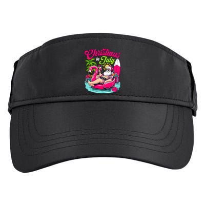 Christmas In July Hawaiian Santa Claus Beach Summer Vacation Adult Drive Performance Visor