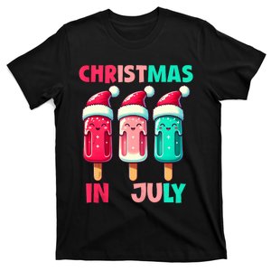 Christmas In July Ice Pops In Santa Hat Cute T-Shirt