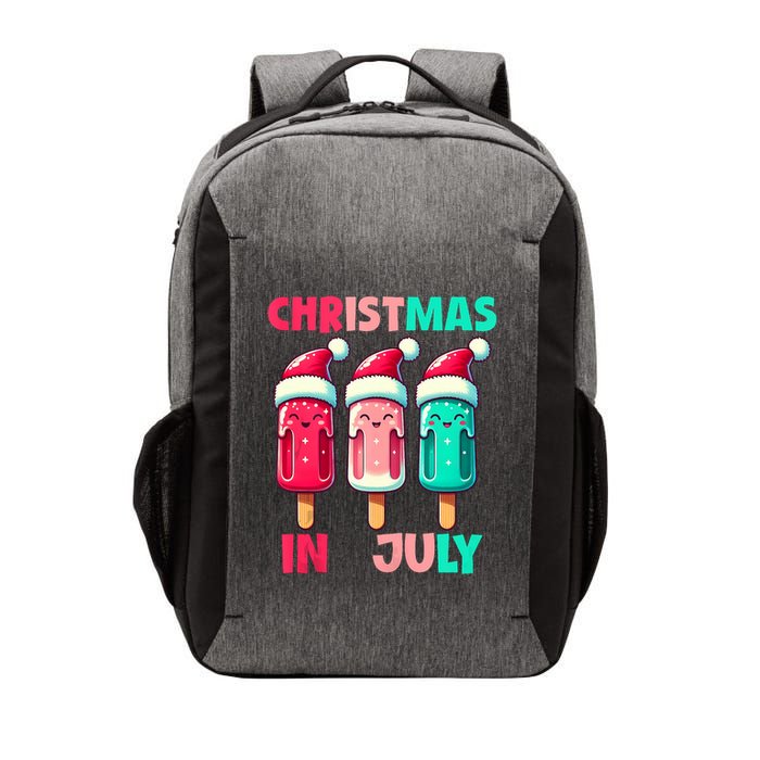 Christmas In July Ice Pops In Santa Hat Cute Vector Backpack