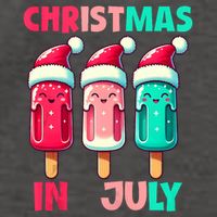 Christmas In July Ice Pops In Santa Hat Cute Vector Backpack