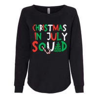 Christmas In July Squad Funny Summer Xmas Womens California Wash Sweatshirt