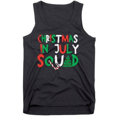 Christmas In July Squad Funny Summer Xmas Tank Top