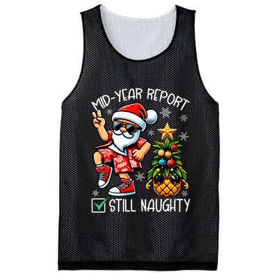 Christmas In July Mid Year Report Still Naughty Funny Mesh Reversible Basketball Jersey Tank